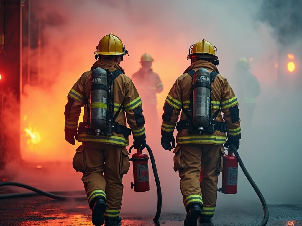 Firefighters in Action